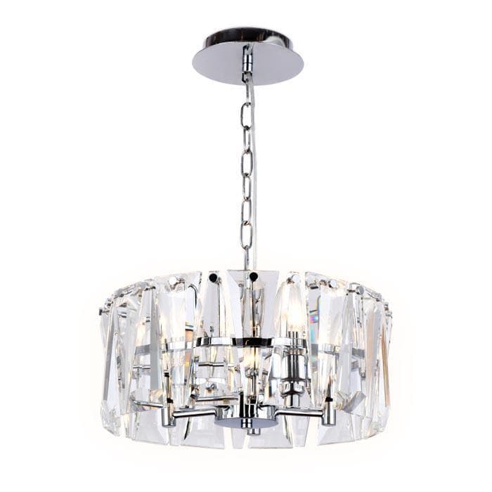 Ambrella Подвесная люстра с хрусталем TR5166 CH/CL хром/прозрачный E14/5 max 40W D380*515 — миниатюра 1