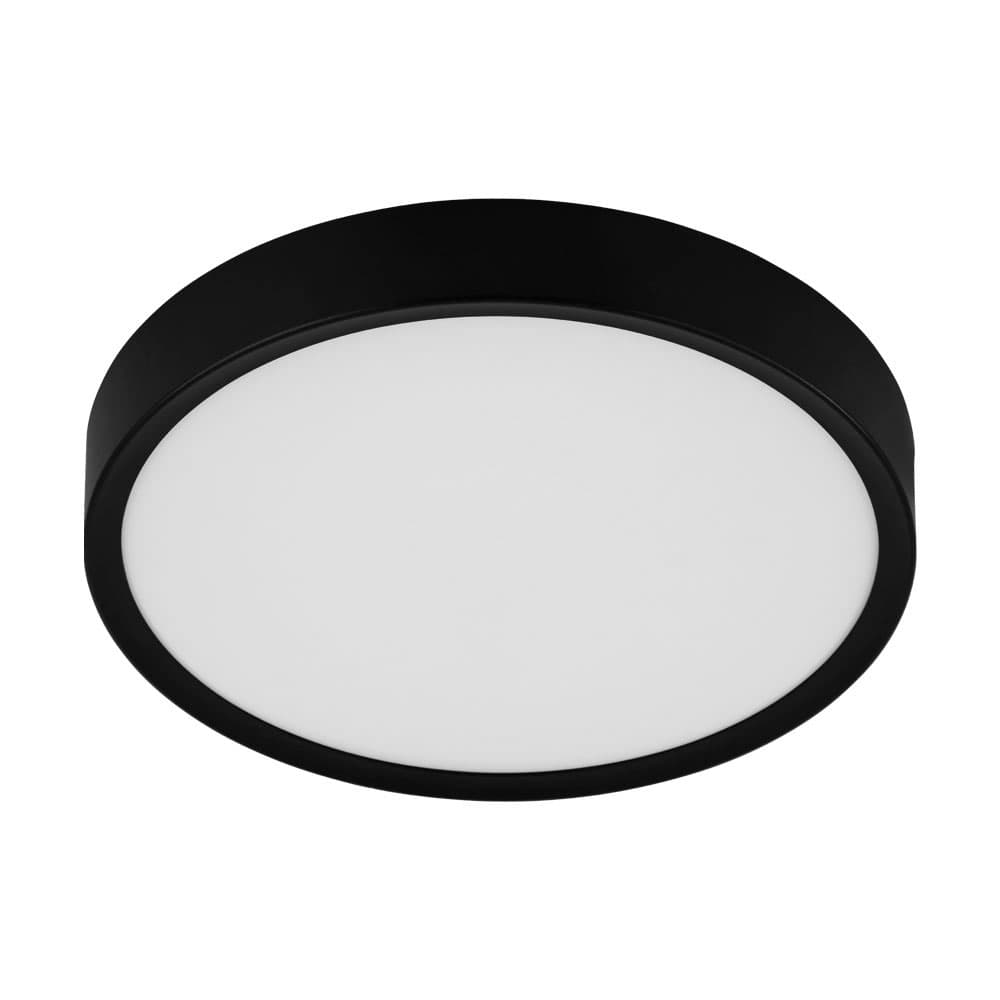 Eglo 98603 Светод. потол. светильник MUSURITA, 16,8W(LED), Ø340, H60, 2000lm, пластик, сталь, черный/плас