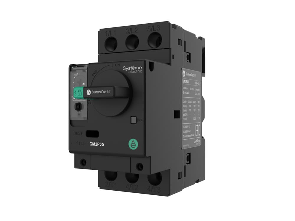 Systeme Electric Автоматический выключатель.защ.дв. GM2P 2.5-4.0A комб.расцепитель пов.рук.