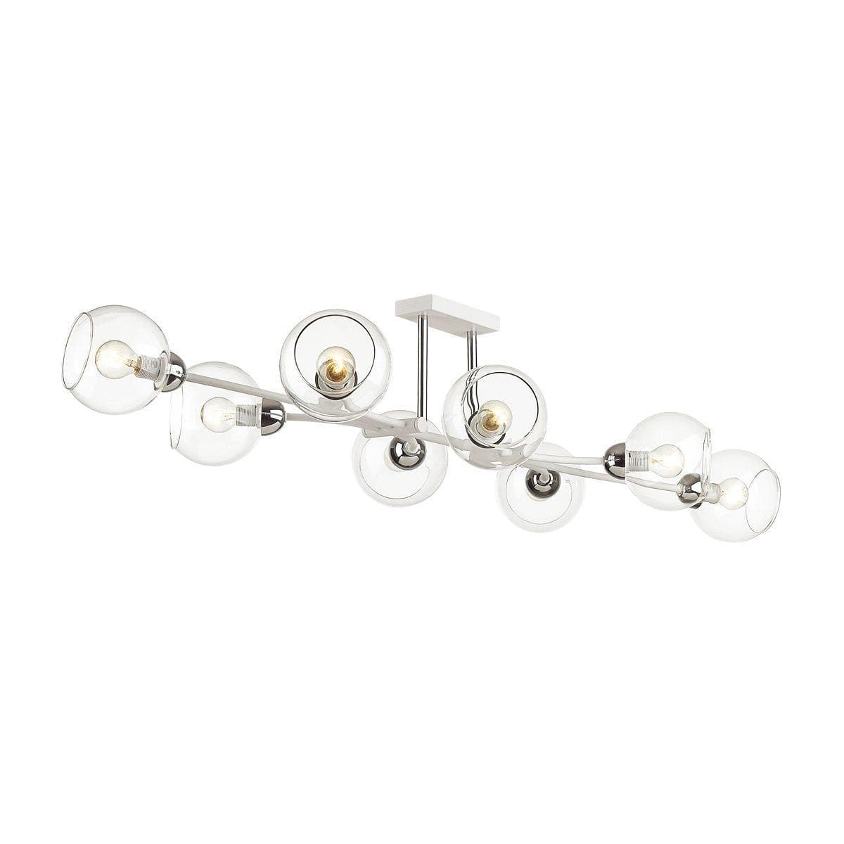 Lumion 4517/8C MODERNI LN21 165 белый, хром Люстра потолочная E14 8*40W 220V ALANA — миниатюра 1