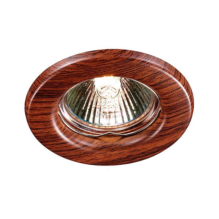Novotech 369714 NT12 271 красное дерево Встраиваемый НП светильник IP20 GX5.3 50W 12V WOOD