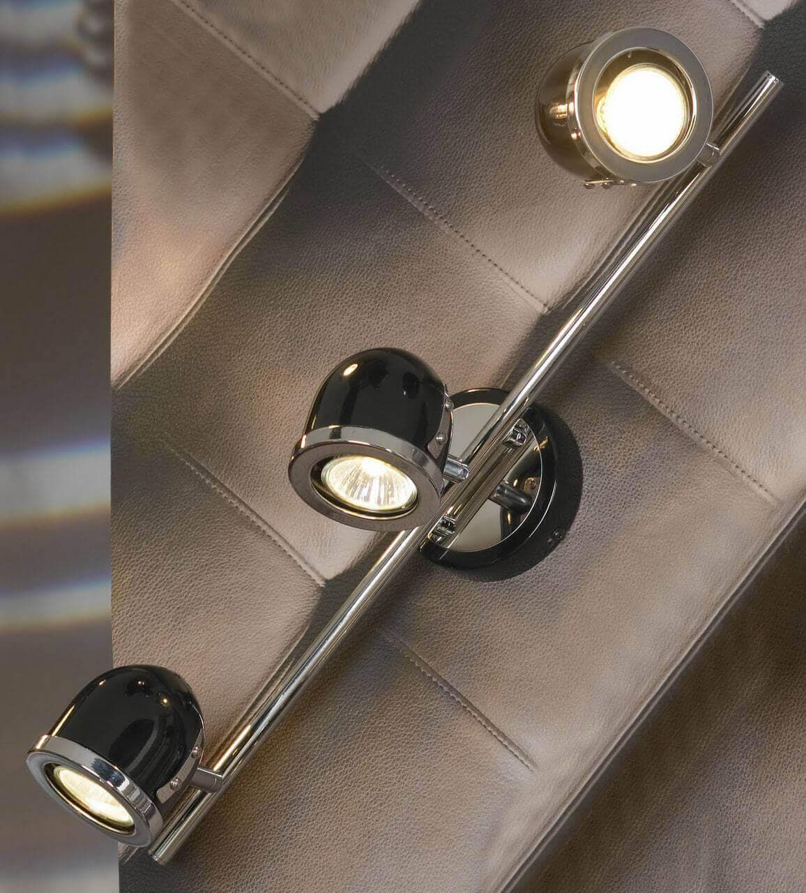 Lussole S.R.L Металл Черный / хром Металл Светильник настенно-потолочный GU10 50W LSN-3121-03 — миниатюра 3
