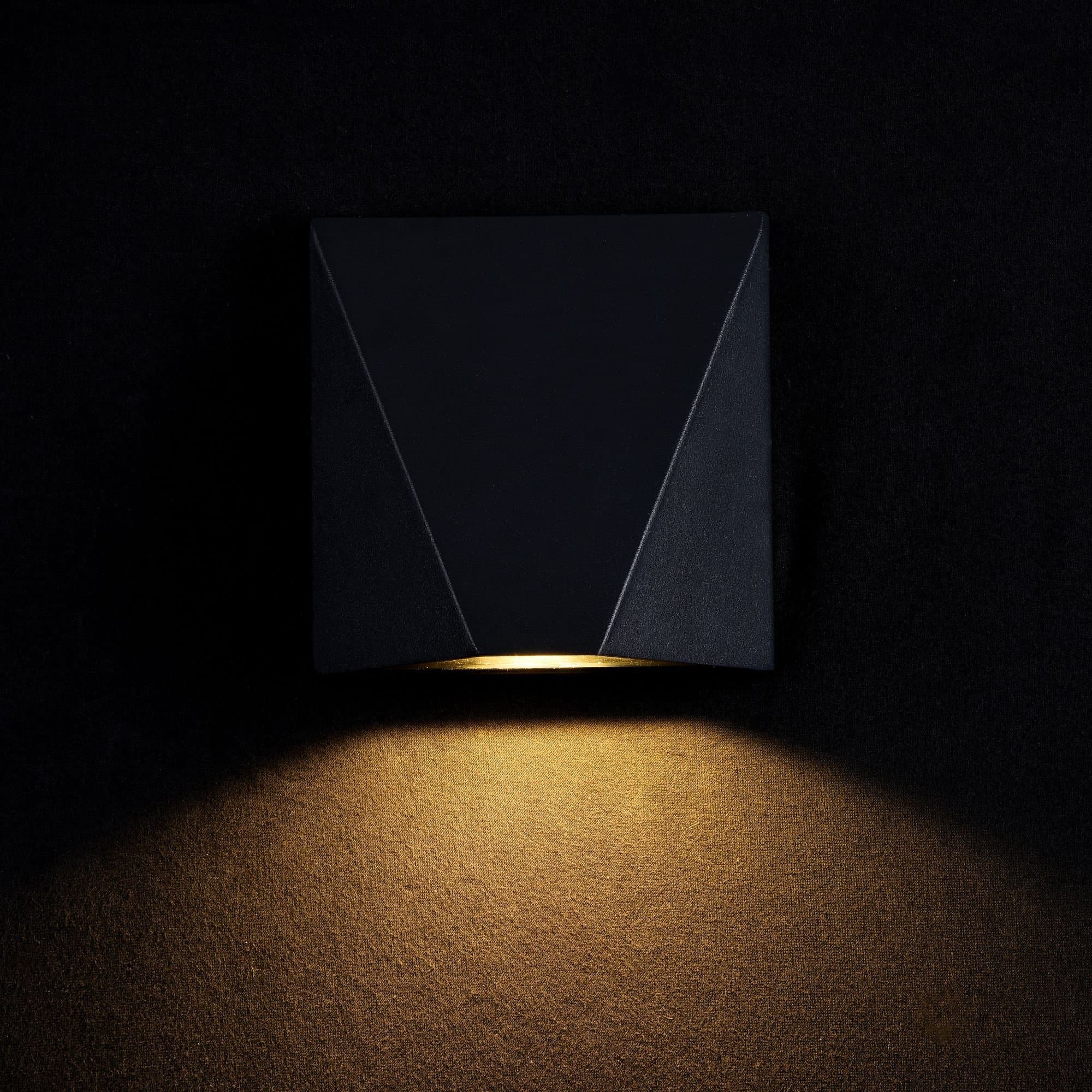 Maytoni Outdoor Beekman Черный Бра LED 420Lm 5W O577WL-L5B — миниатюра 2
