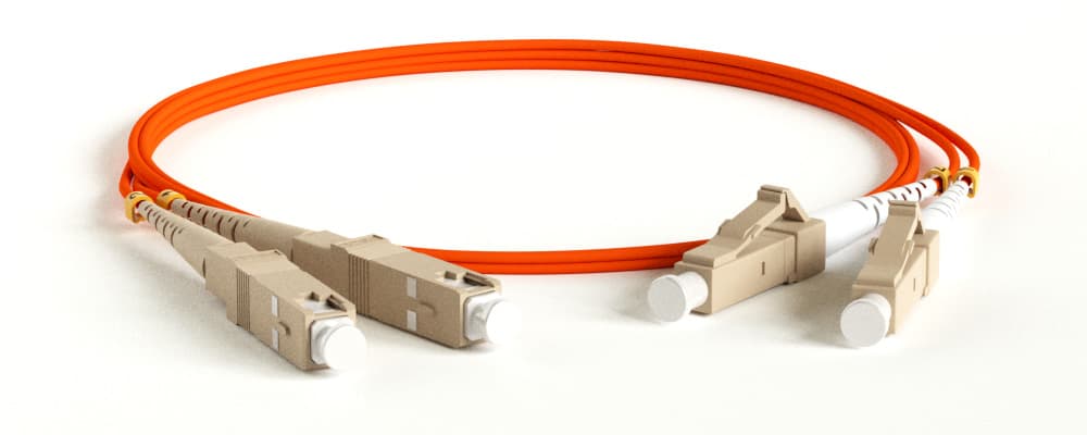 Hyperline FC-D2-50-LC/PR-SC/PR-H-3M-LSZH-OR Патч-корд волоконно-оптический (шнур) MM 50/125, LC-SC, 2.0 мм, duplex, LSZH, 3 м 28386