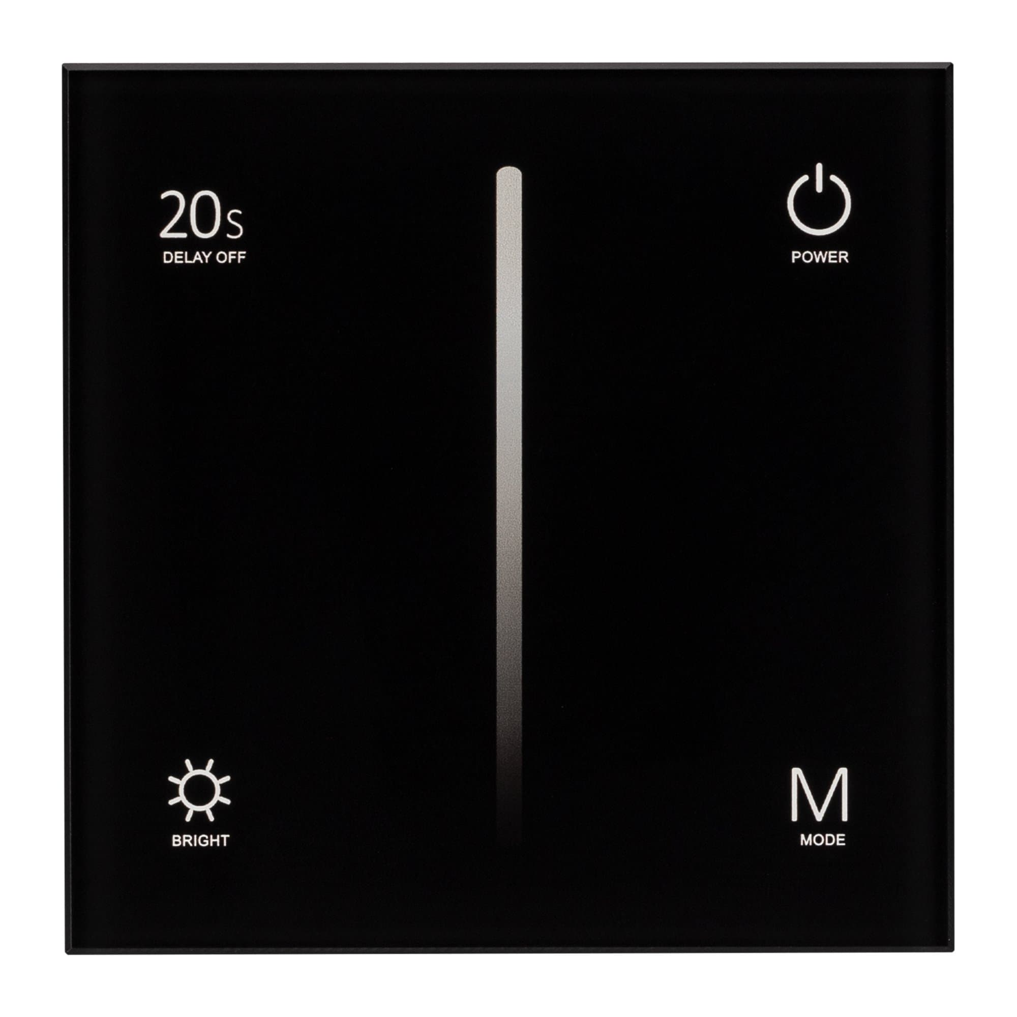 Arlight Панель SMART-P6-DIM-G-IN Black (12-24V, 4x3A, Sens, 2.4G) (IP20 Пластик, 5 лет) 034780 — миниатюра 2