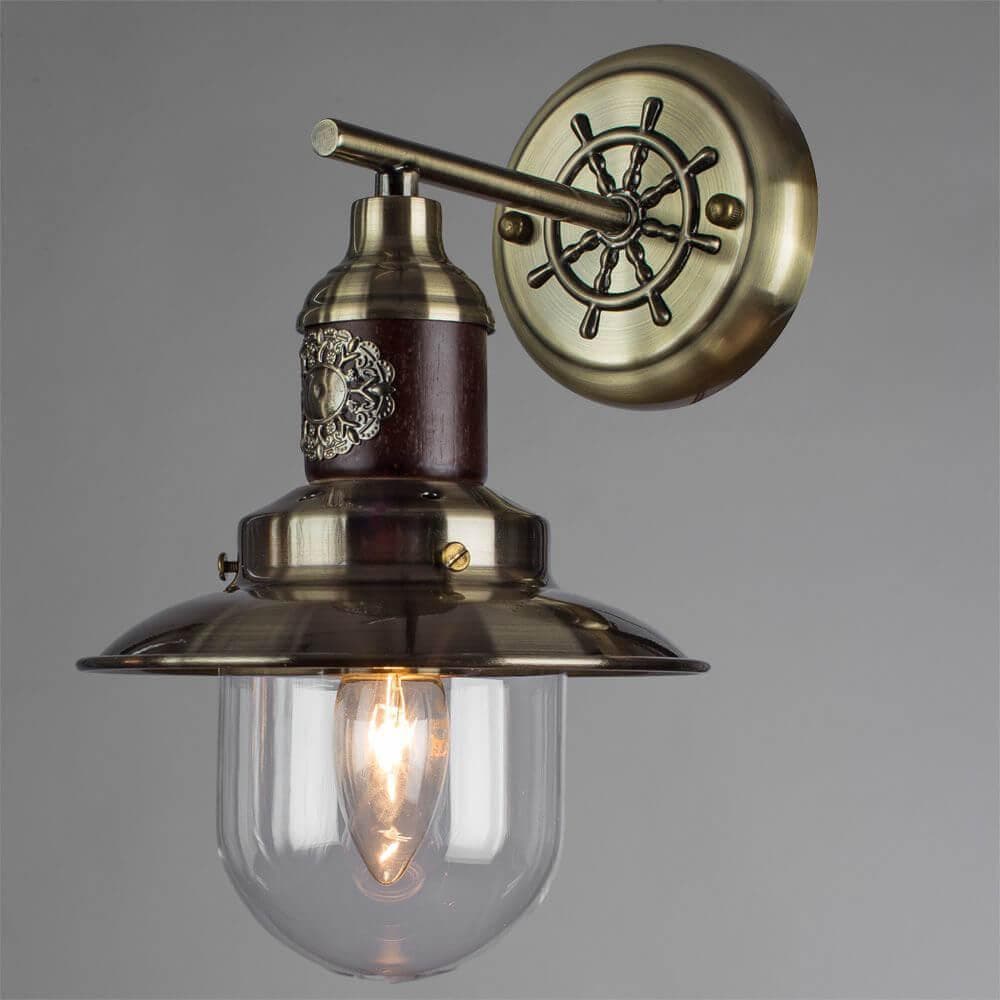 Arte Lamp Sailor Бронза/Прозрачный Бра 60W E27 A4524AP-1AB — миниатюра 3