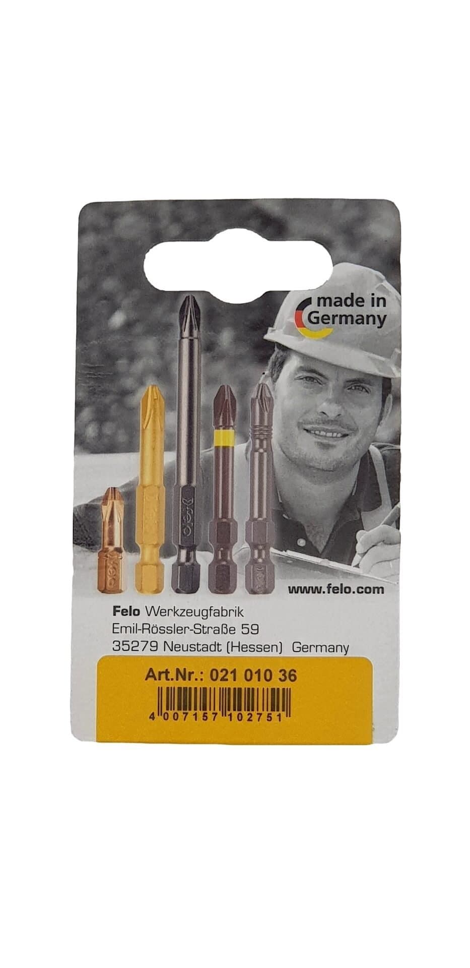 Felo Бита крестовая PZ 1X25, серия Industrial, 2 шт в блистере 02101036 — миниатюра 3