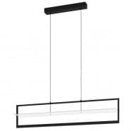 Eglo 390024 Подвесной потолочный светильник (люстра) FARNETA, LED 2x15W, 3600lm, L980, B180, H1500, алюминий, сталь, черный/пластик, никель