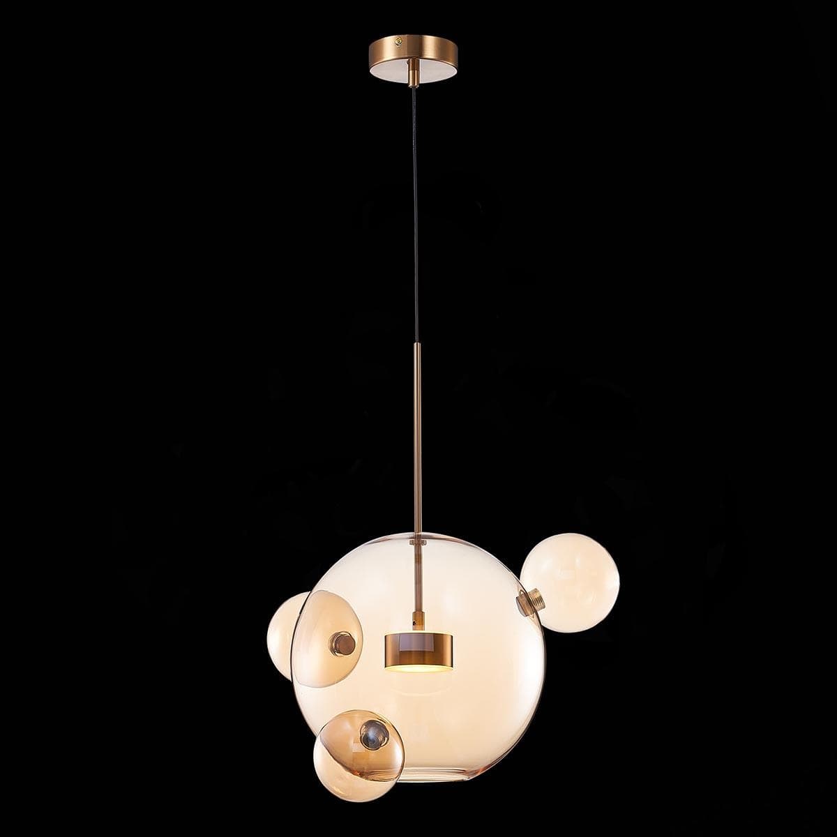 ST Luce SL1133.303.01 Светильник подвесной Латунь/Коньячный LED 1*10W 3000K — миниатюра 2