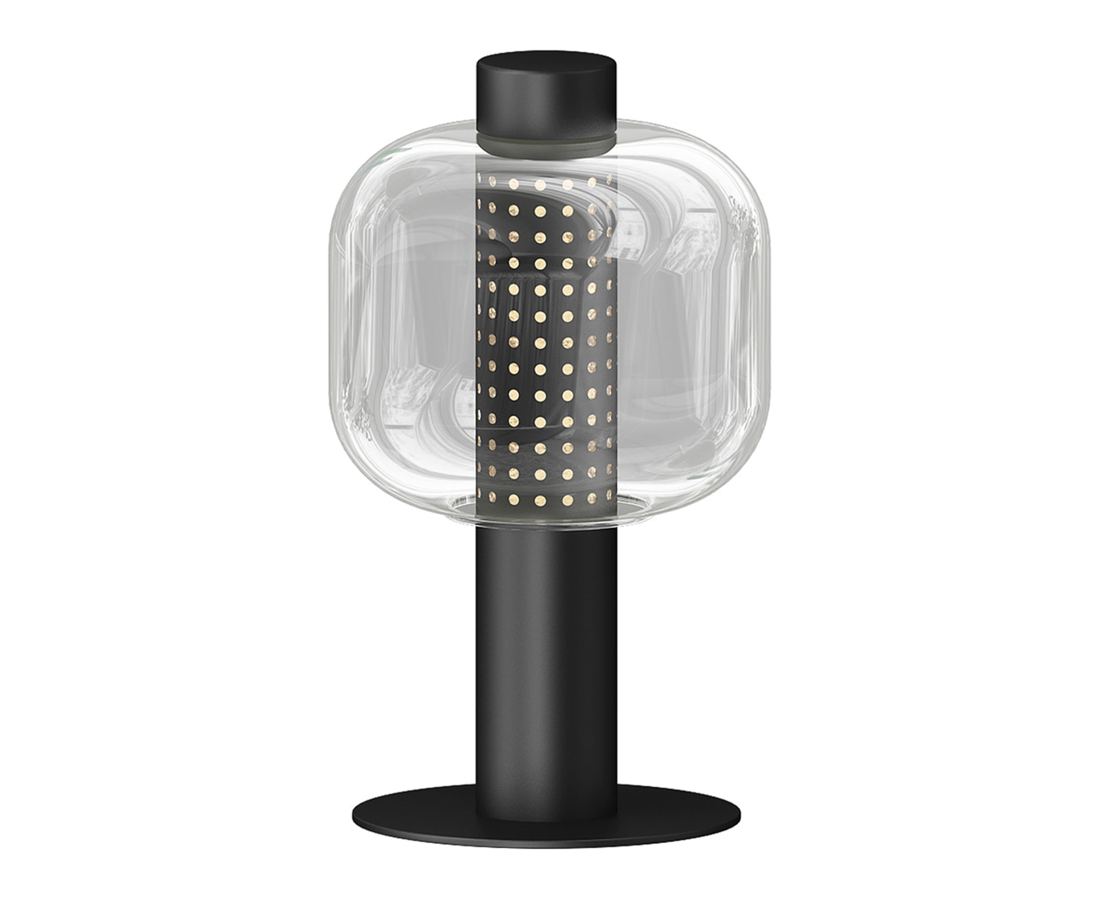 Kink Light 07710-T,19(21) Настольная лампа Гефо черный d26 h41 E27 1*40W