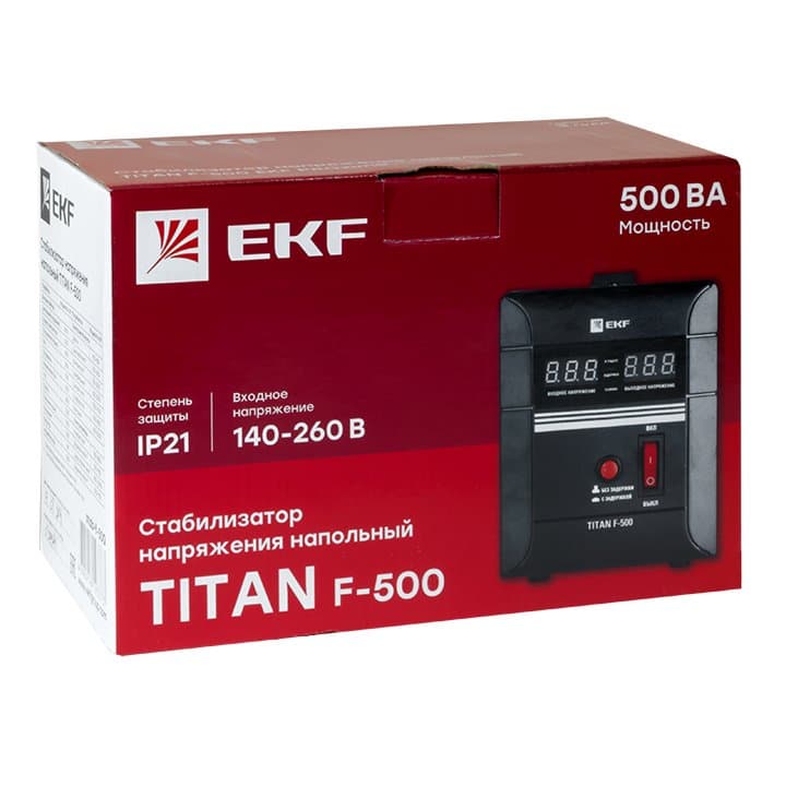 EKF PROxima Стабилизатор напряжения напольный TITAN F-500 — миниатюра 3