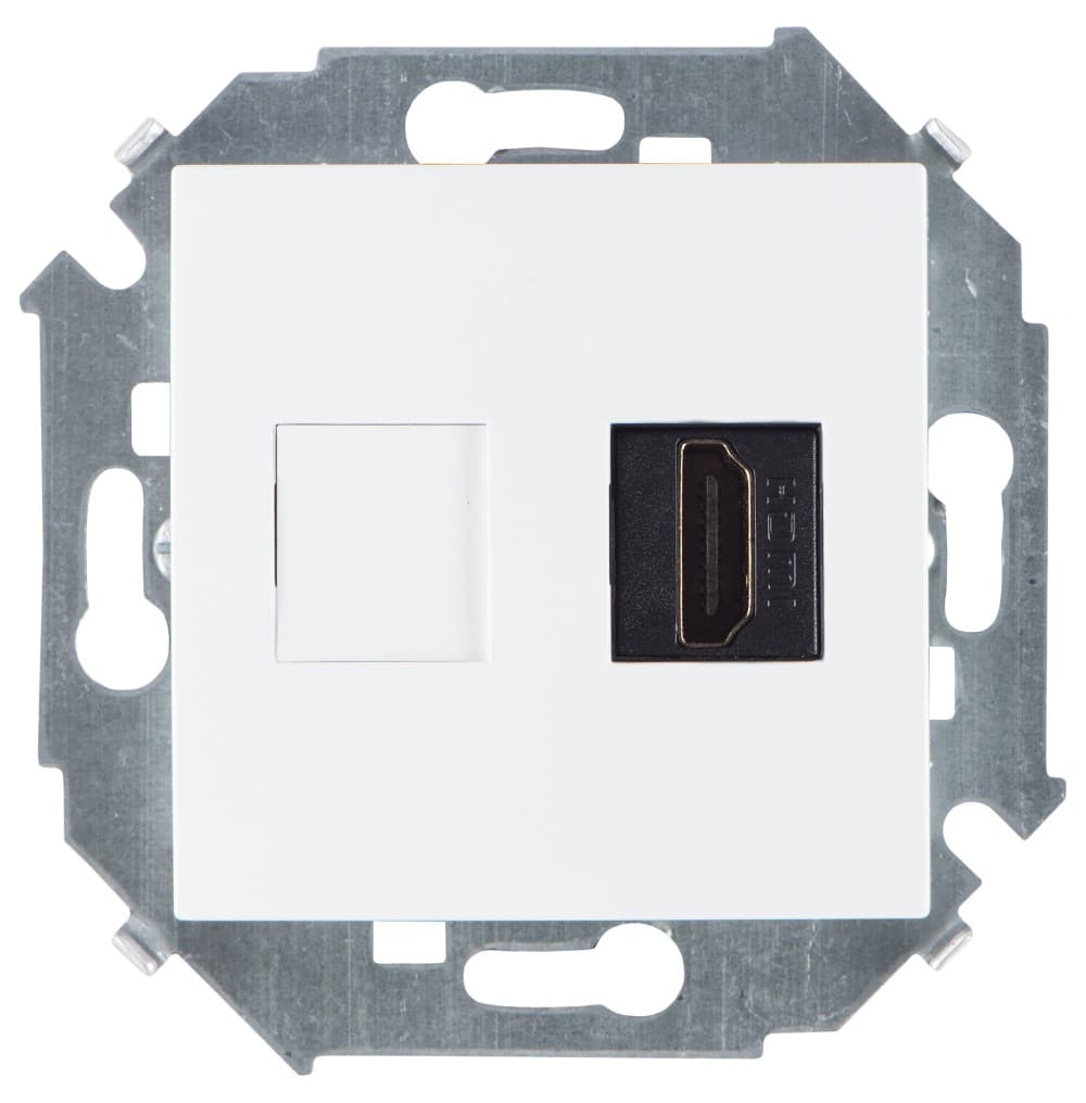 Simon 15 Белая Розетка HDMI, аудио/видео, v1.4, тип А 1591407-030
