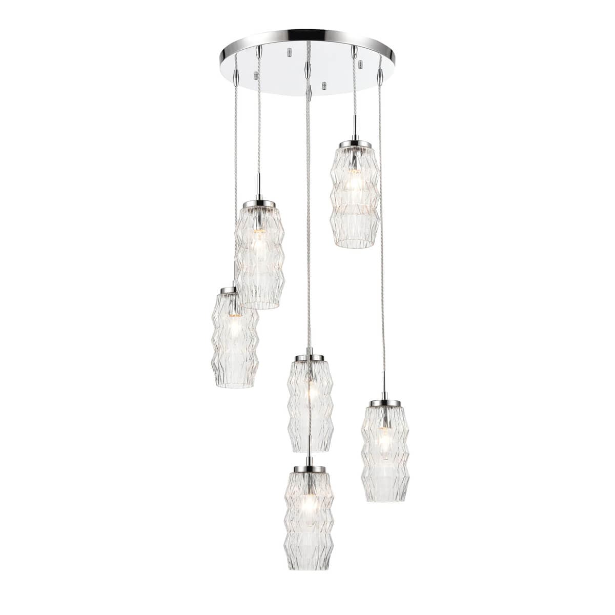 Vele Luce Lily Светильник подвесной Modern D470*H295/1520 хром | chrome металл | metal VL5583P16
