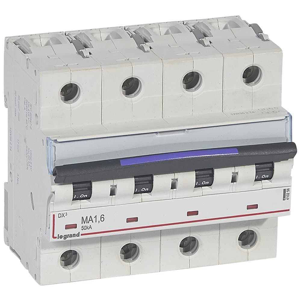 Legrand DX3 Автоматический выключатель 50кА 1,6А 4P MA 410256 — миниатюра 1