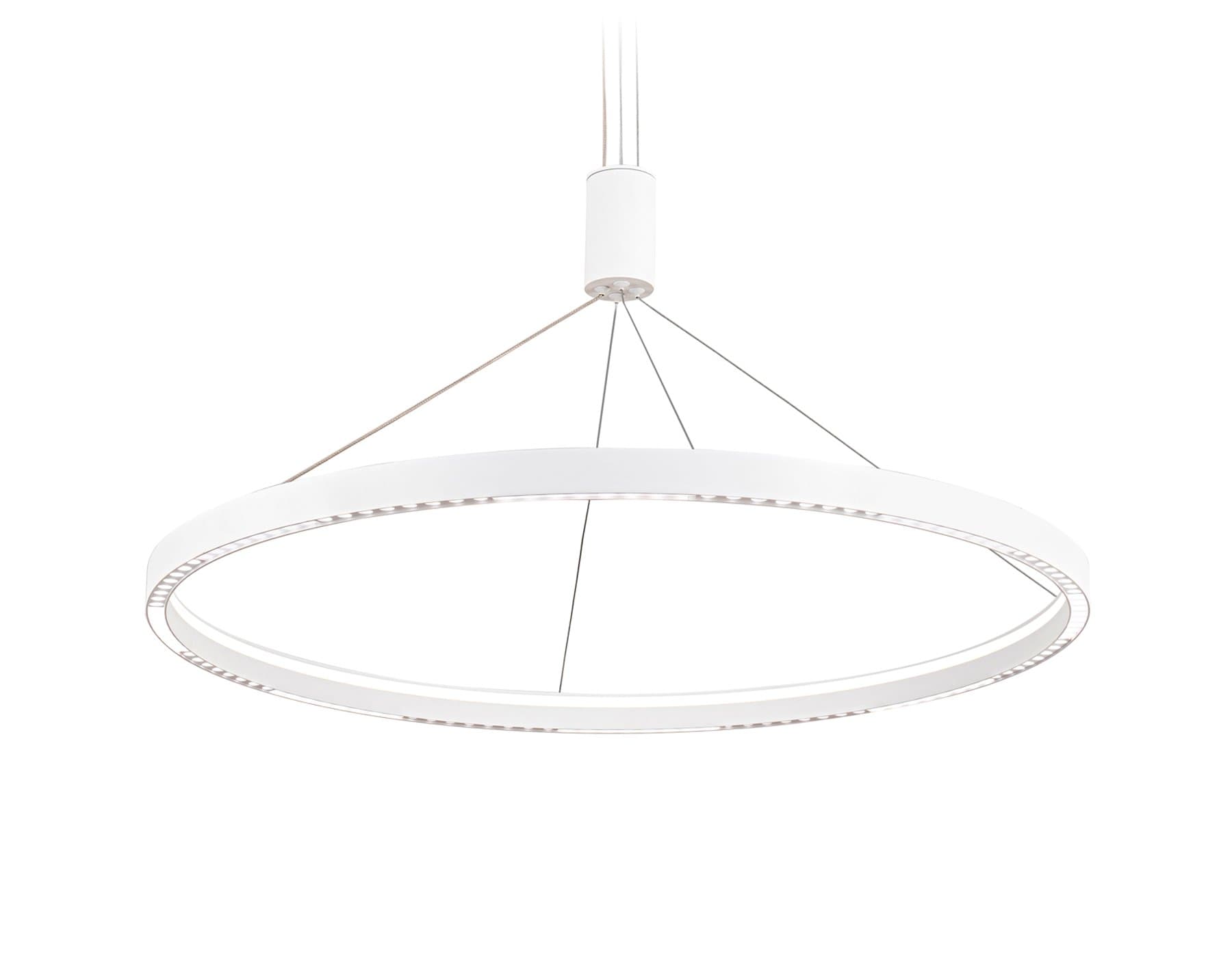 Ambrella Светильник подвесной светодиодный FL5855 WH белый 40W 3000K/4200K/6400K D800*860 (без ПДУ)