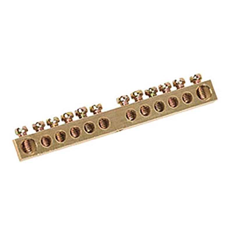 Шина PEN «земля-ноль» 6х9 мм 12/1 (12 групп/крепеж по центру) Rexant 11-2360