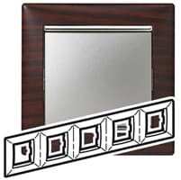 Legrand Valena Темное дерево/Серебро Рамка 5-ая горизонт. 770375 — миниатюра 2
