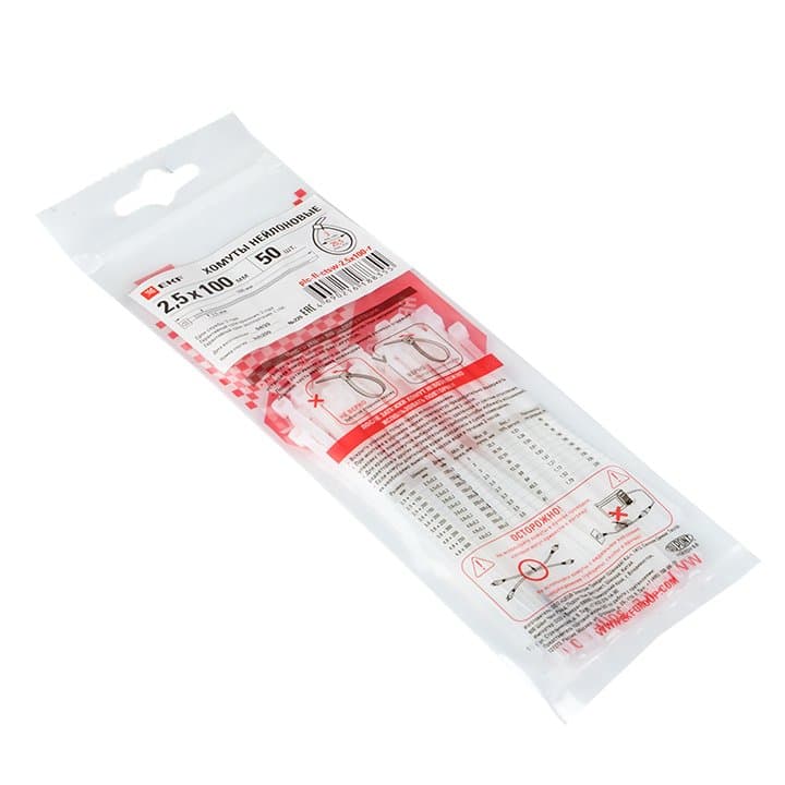 EKF PROxima Хомут P6.6 стандартный (б), 2.5x100 (100шт) FlexLock — миниатюра 2