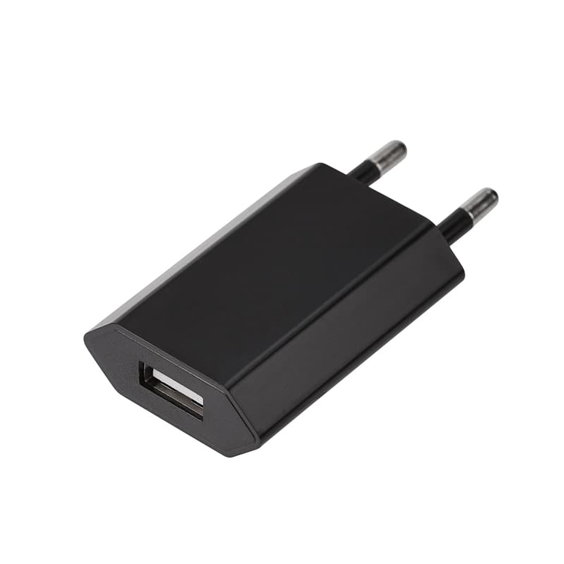Сетевое зарядное устройство для iPhone/iPad USB, 5V, 1 A, черное Rexant 16-0272