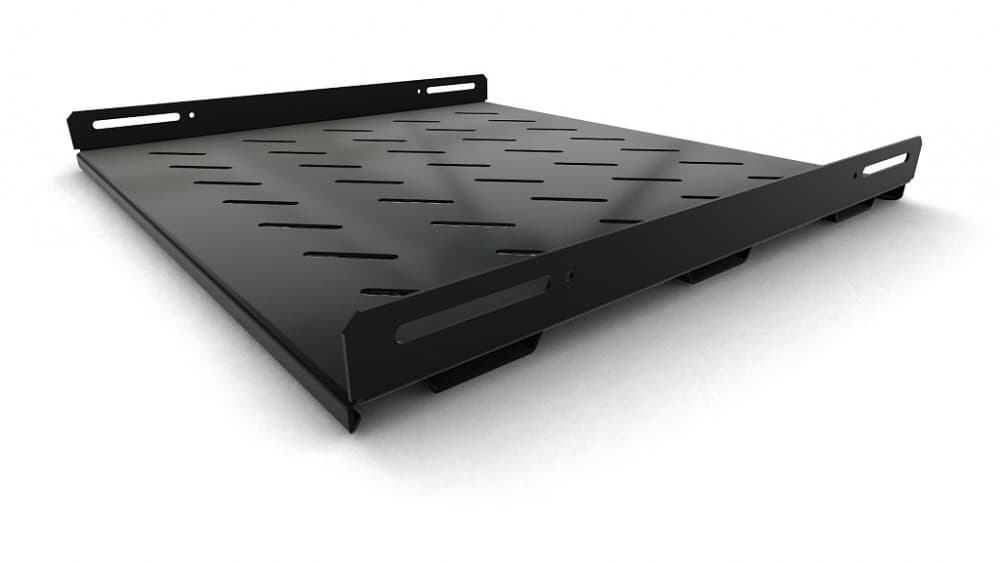 Hyperline TSH3M-450-RAL9004 Полка стационарная усиленная, глубина 450 мм, с боковым креплением, нагрузка до 50 кг, для шкафов серии TTB, TTBR, TTC2, T 397126