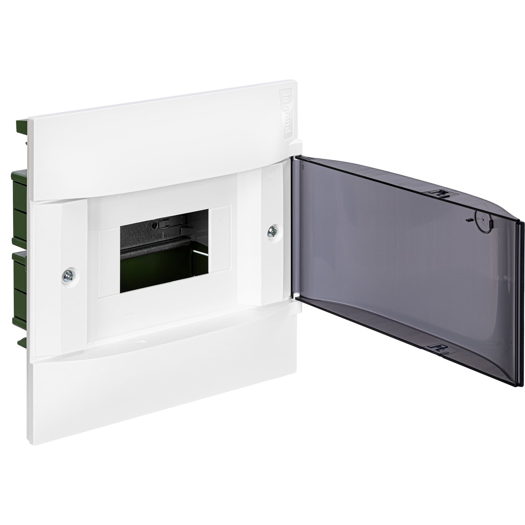 Legrand Practibox S Пластиковый щиток Встраиваемый (в полые стены) 1X6 Дымчатая дверь 134576 — миниатюра 2