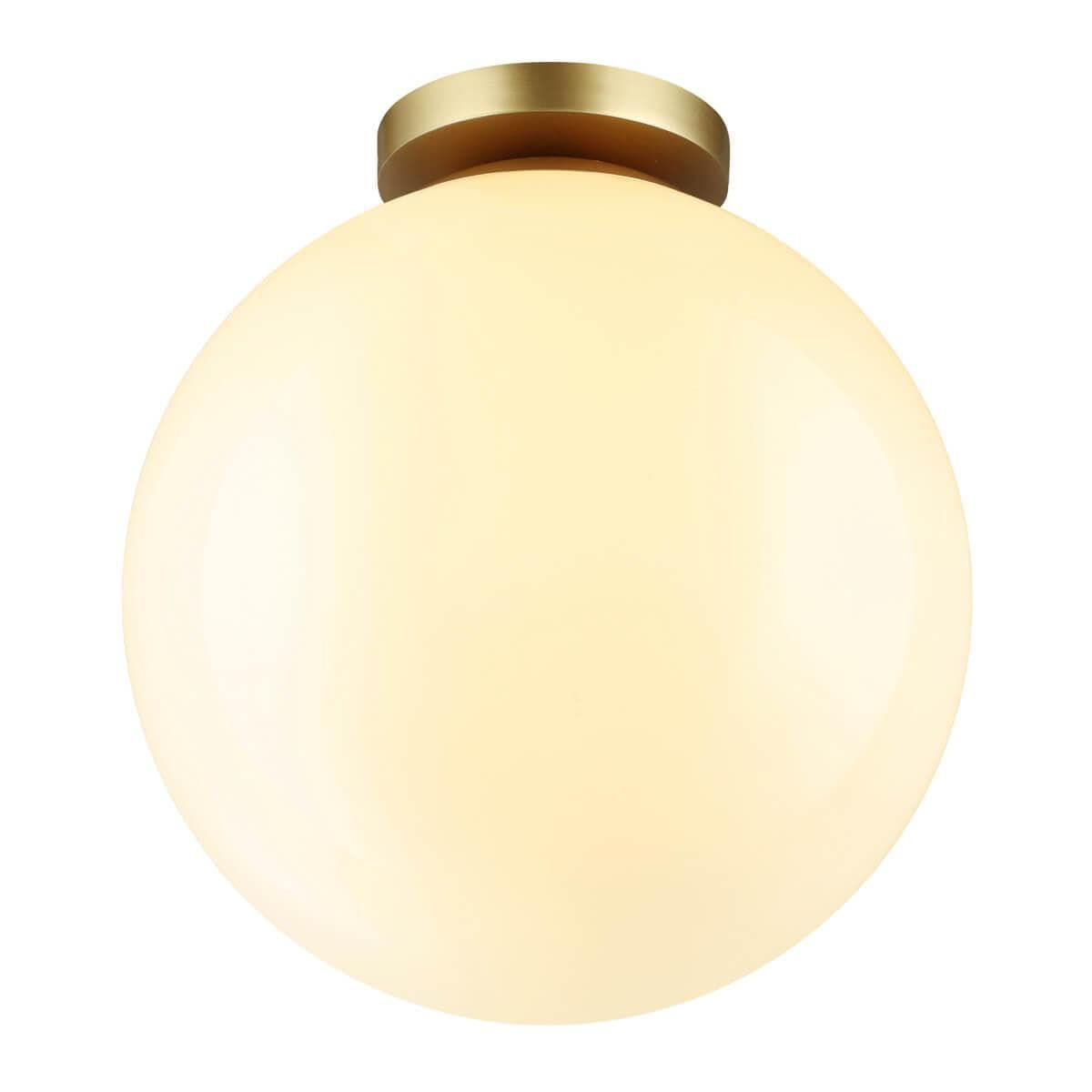 Odeon Light BOSCO HIGHTECH ODL21 101 Светильник потолочный золотистый/металл/белый/акрил  IP44 E27 LED 12W 4249/1C — миниатюра 1