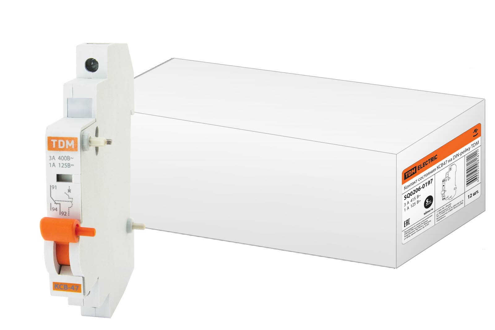 TDM Контакт состояния КСВ47 на DIN-рейку SQ0206-0197 — миниатюра 1