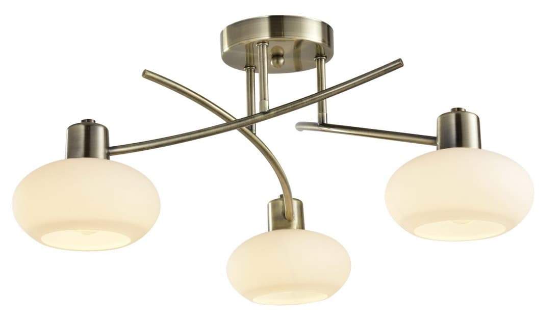 Arte Lamp Latona Бронза/Белый Светильник потолочный 3x40W 3xE14 A7556PL-3AB