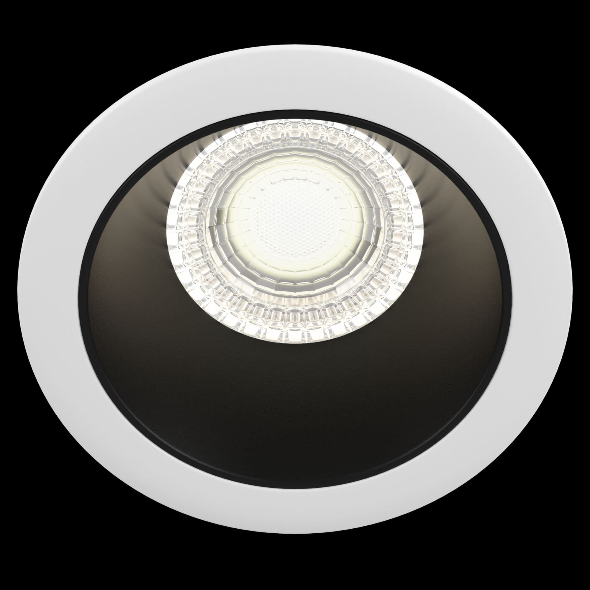 Maytoni Downlight Черно-белый Светильник встраиваемый (Набор) ( DL051-01W+DLA051-03B) DL051-1WB — миниатюра 4