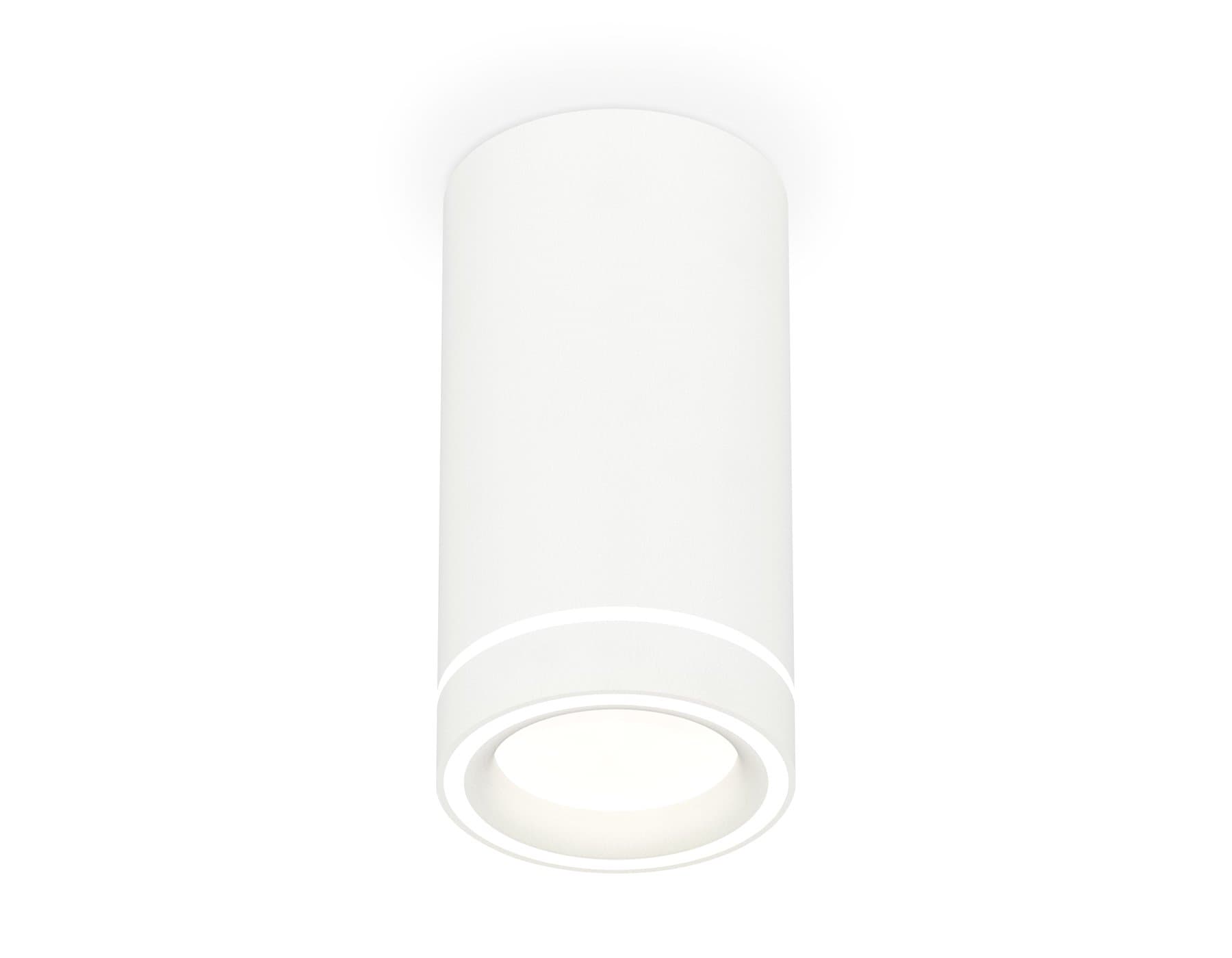 Ambrella Комплект накладного светильника с акрилом XS8161004 SWH/FR белый песок/белый матовый GX53 (C8161, N8433) — миниатюра 1
