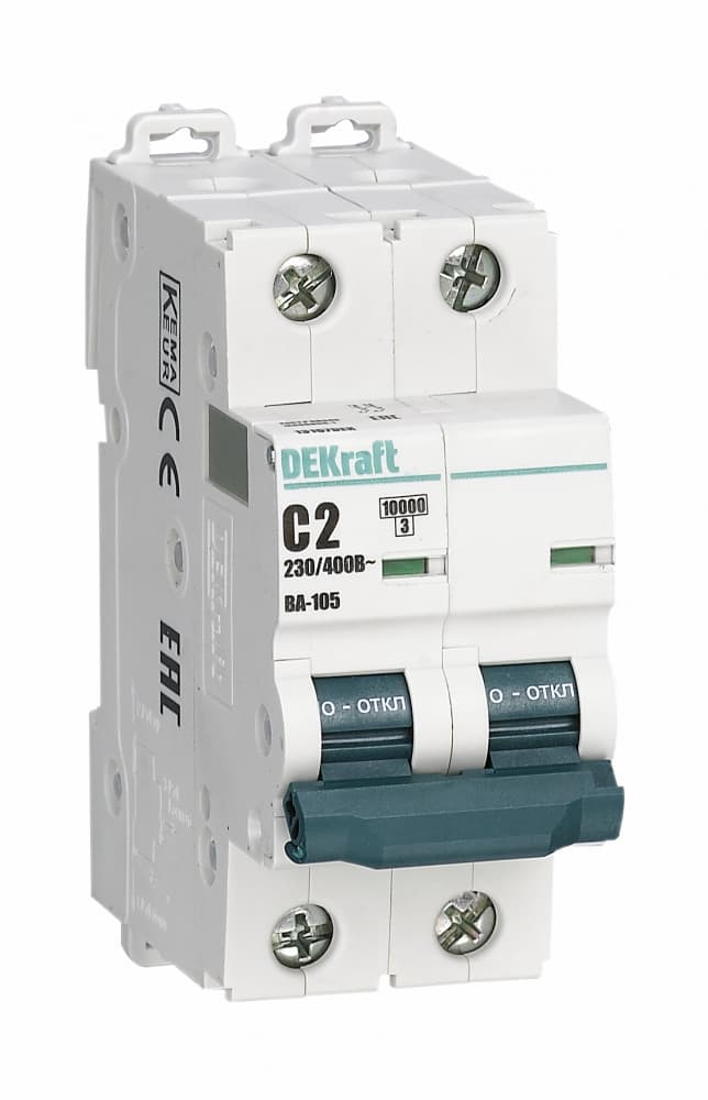 Dekraft Автоматический выключатель ВА105-2P-002A-C 13161DEK