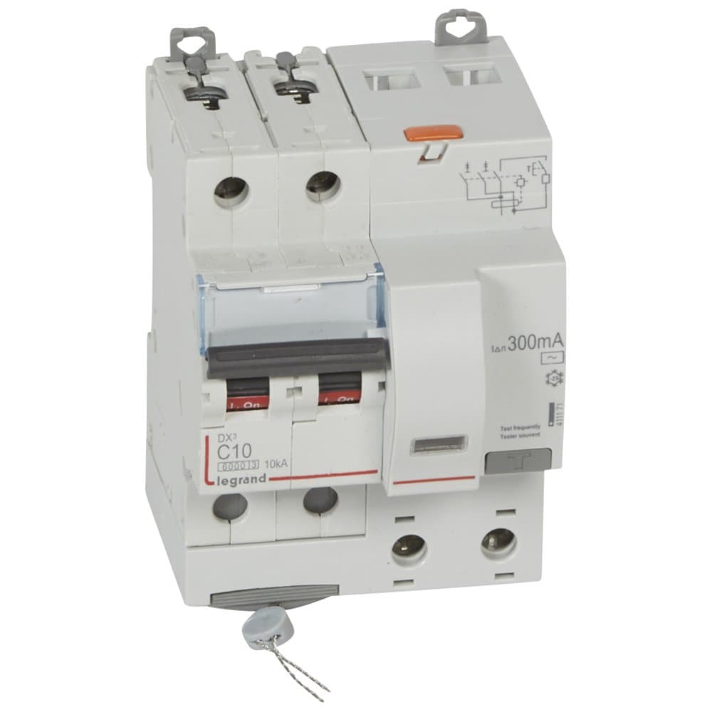 Legrand DX3 Автоматический выключатель дифференциального тока 2P 10А (С) 300MA-AC 4м 411171