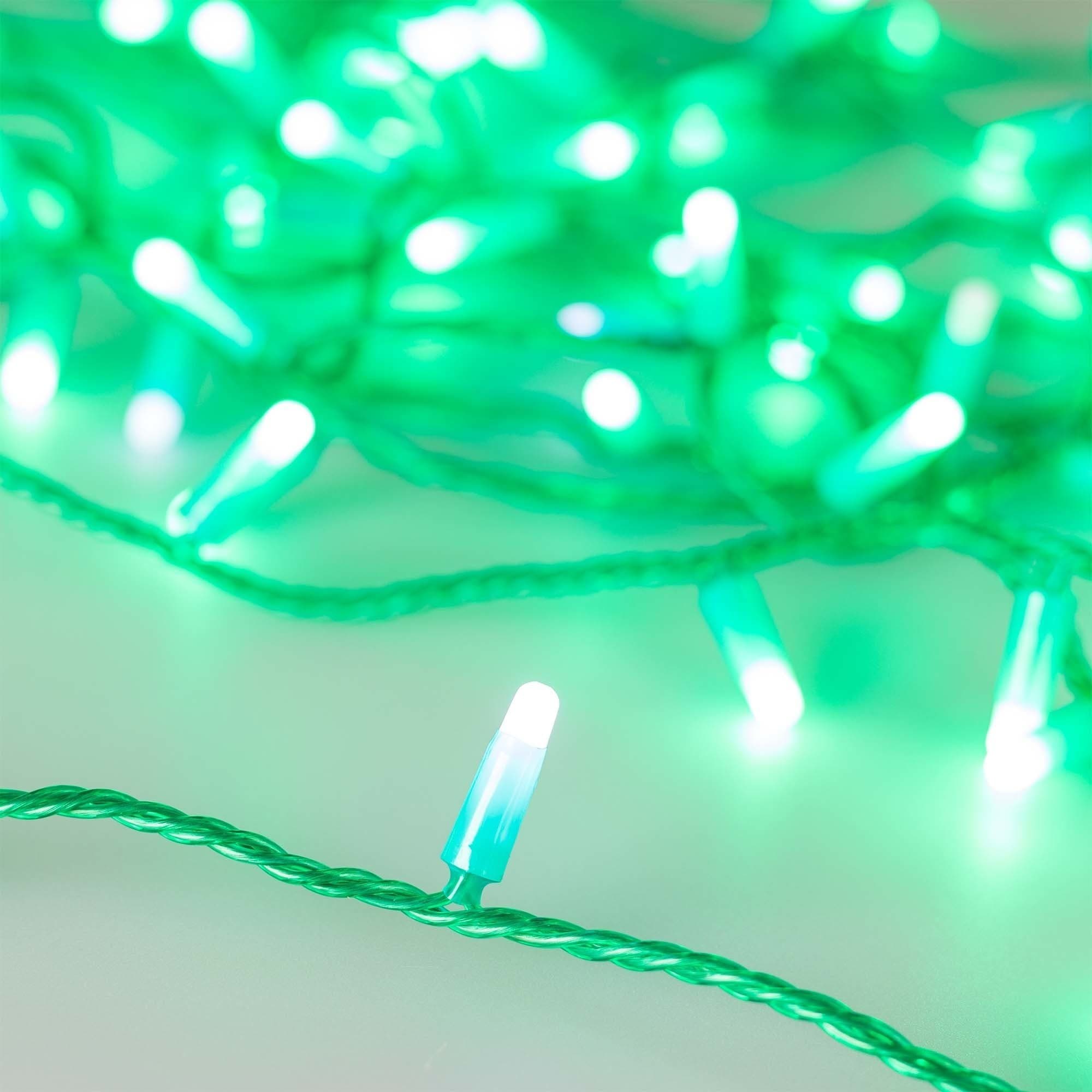 Arlight Светодиодная гирлянда ARD-STRING-CLASSIC-10000-GREEN-100LED-MILK-FLASH Green (230V, 7W) (Ardecoled, IP65) 031197