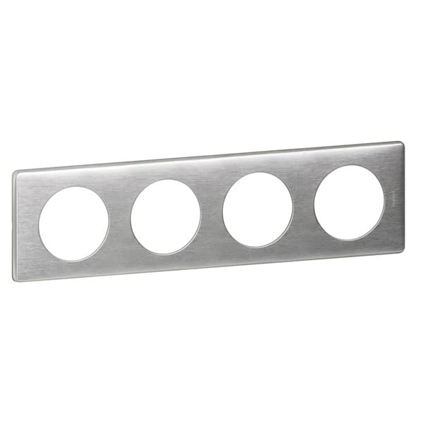 Legrand DIY Celiane Алюминий Рамка 4 поста 696964 — миниатюра 3