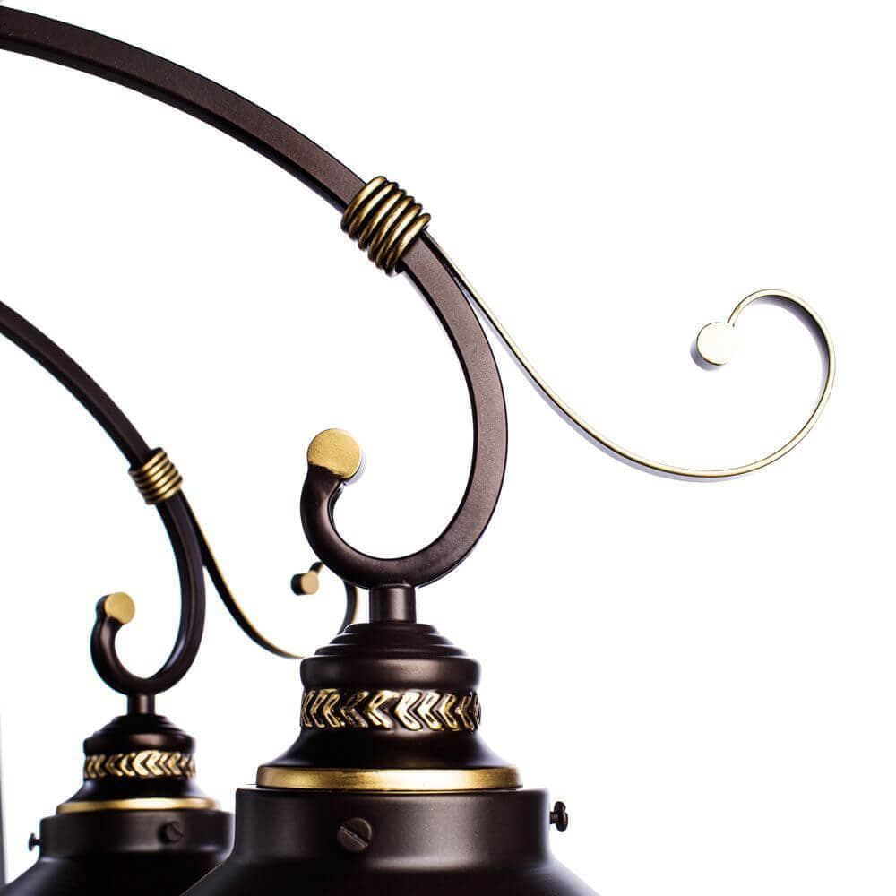 Arte Lamp Grazioso Коричневая/Прозрачная Люстра 8x60W 8xE27 A4577PL-8CK — миниатюра 6