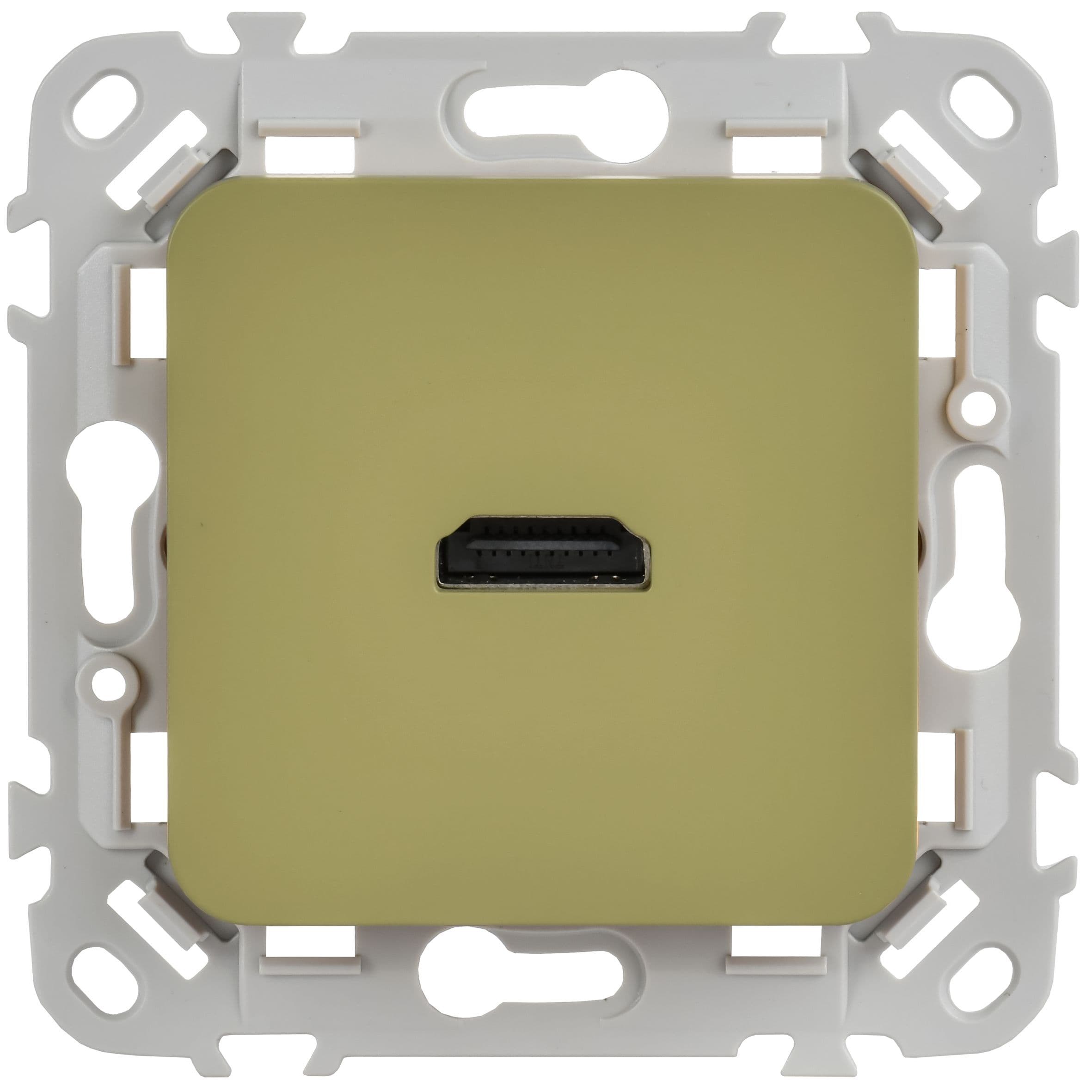 IEK FLITE Оливковый Розетка HDMI — миниатюра 2