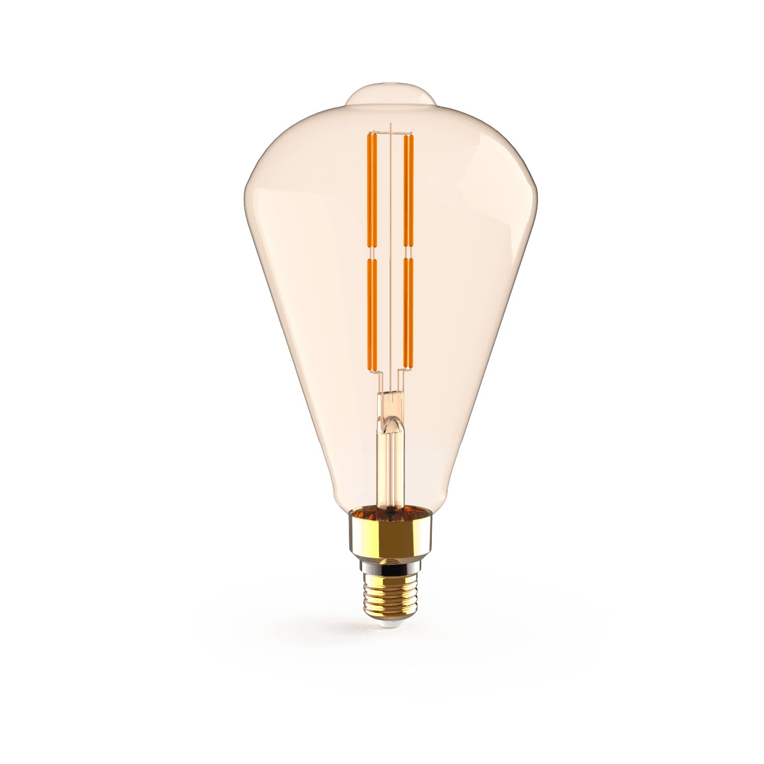 Gauss Лампа Filament ST164 6W 890lm 2700К Е27 golden straight LED 157802118 — миниатюра 9
