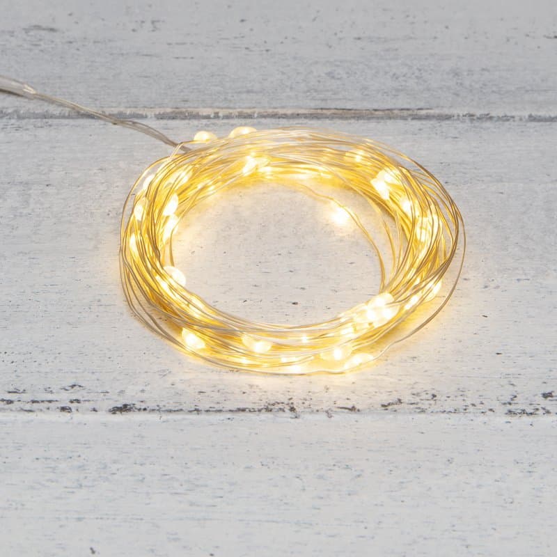 NEON-NIGHT Гирлянда «Роса» 10 м, 100 LED, USB, теплое белое свечение 315-976