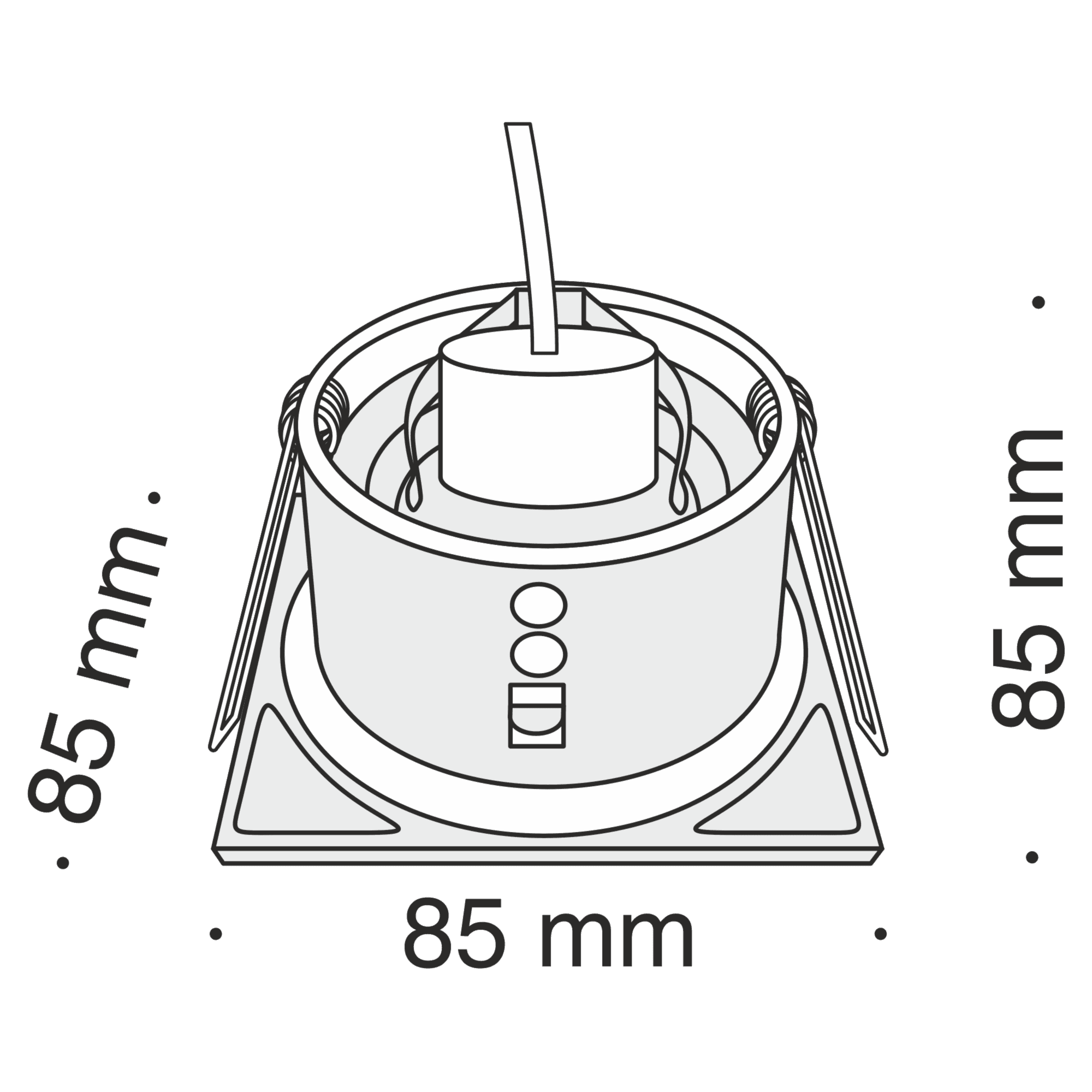 Maytoni Technical Zoom Черный Встраиваемый светильник GU10 50W DL033-2-01B — миниатюра 6