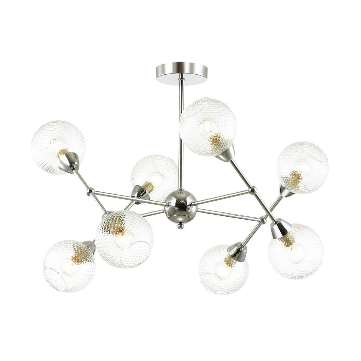 Lumion 4438/8C LN20 049 хром, стекло Люстра потолочная E14 8*40W 220V EVERLY — миниатюра 1