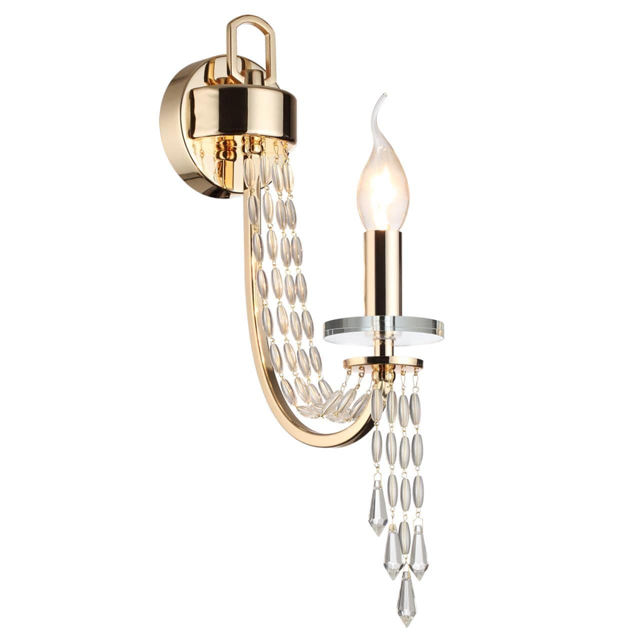 Odeon Light 5063/1W CLASSIC ODL25 золото/прозрачный/металл/хрусталь Бра E14 1*40W CAPEL