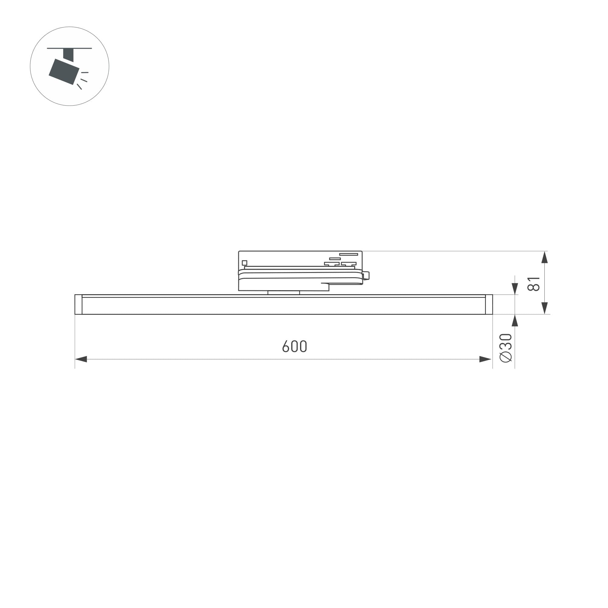 Arlight Светильник LGD-TUBE-TURN-4TR-L600-20W Day4000 (BK, 180 deg, 230V) ( IP20 Металл, 3 года) 036297 — миниатюра 4