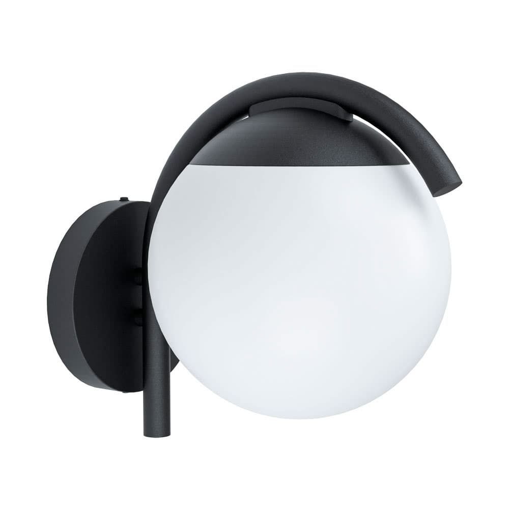 Eglo 98731 Уличный светильник настенный PRATA VECCHIA, 1х28W(E27), L200, H260, A285, оцинкованная сталь, черный