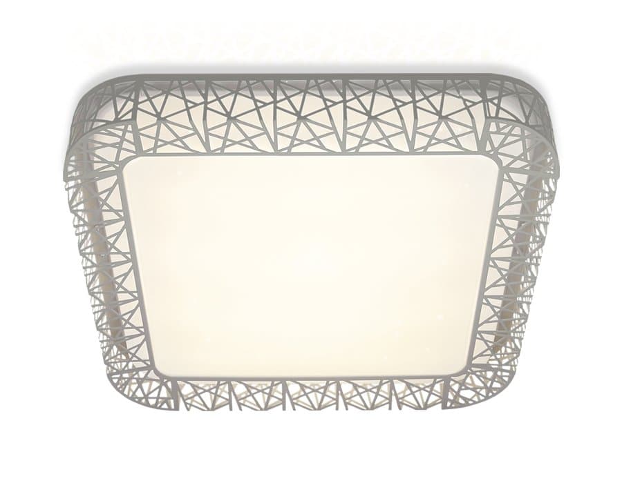 Ambrella Потолочный светодиодный светильник с пультом FF124 WH белый 72W 500*500*95 (ПДУ ИК)