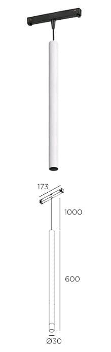 Technolight Тьюб 30 48В 3Вт 3000К 95+ 30° недиммируемый RAL 9016 белый 86603-3K-01-WH