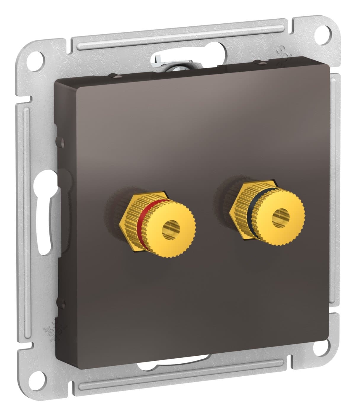 Systeme Electric AtlasDesign Мокко Аудиорозетка двухместная — миниатюра 2