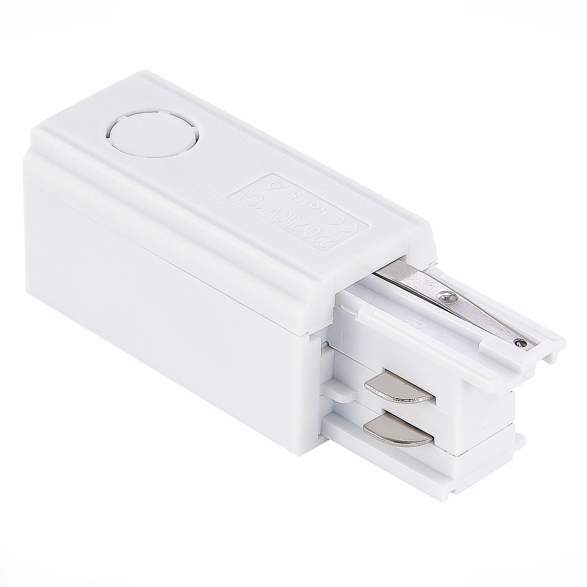 ST LUCE ST030.509.10R Правый Токоподвод для трехфазного шинопровода Белый