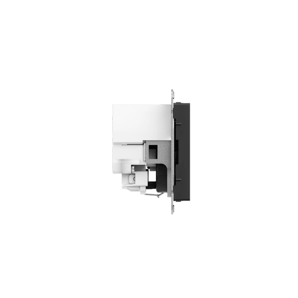 EKF Механизм розетки с USB-A+С - 2шт, 16А, с заземлением, со шторками, чёрный Эпика — миниатюра 3