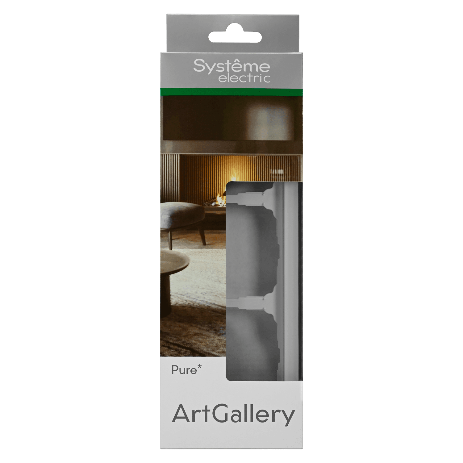 Systeme Electric ArtGallery Pure Матовое органическое стекло Белый Рамка 3-ая — миниатюра 3