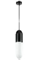 Lightstar 690117 (MD22501-1A ) Люстра RAMO 1х40W E14 ЧЕРНЫЙ МАТОВЫЙ/БЕЛЫЙ (в комплекте), шт